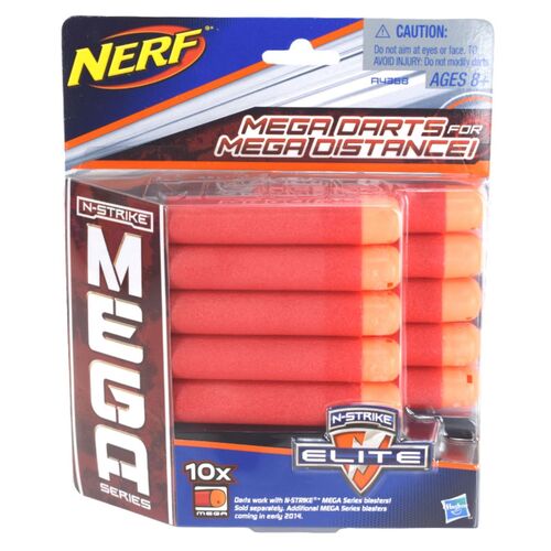 Hasbro NERF N-Strike Elite 10x Mega Darts rot Nachfllpackung Centurion Pfeile