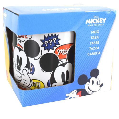 Tasse mit Disney Mickey Mouse Motiv ca. 325ml aus Keramik ca.  8 x 9,5cm Comic