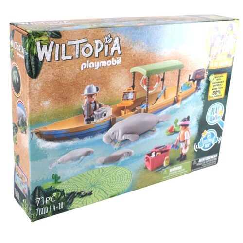 PLAYMOBIL Wiltopia 71010 Bootsausflug mit Seek�hen (Manatis) 71tlg. Play + Learn