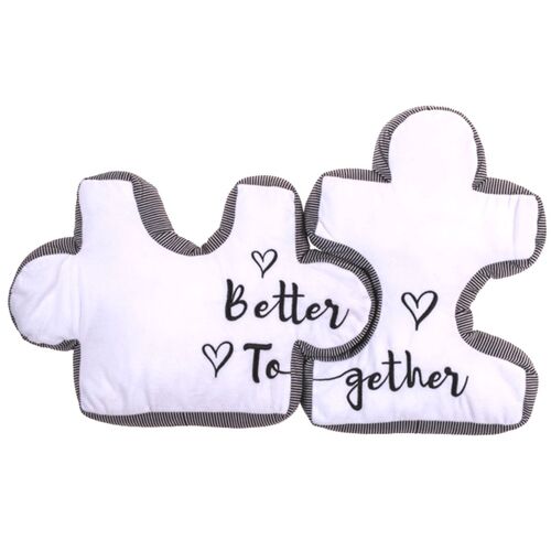 Puzzlekissen Kissen Puzzle Dekokissen P�rchen 2er Set Paare better together