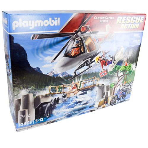 PLAYMOBIL Rescue Action 70663 Rettungsaktion mit Hubschrauber im Gebirge 79tlg.
