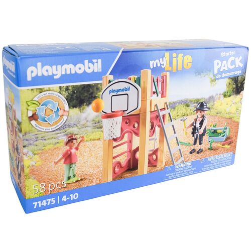 PLAYMOBIL myLife Starterpack 71475 Tischler auf dem Weg zur Arbeit Spielplatz