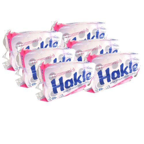 Hakle Toilettenpapier Traumweich wei� 4-lagig Sparset � 8 Rollen Klopapier 