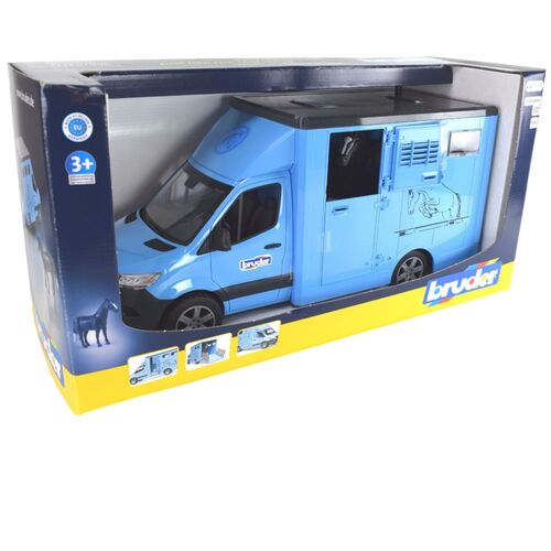 Bruder 02674 Mercedes Benz Sprinter Tiertransport 1:16 mit Pferd Pferdetransport