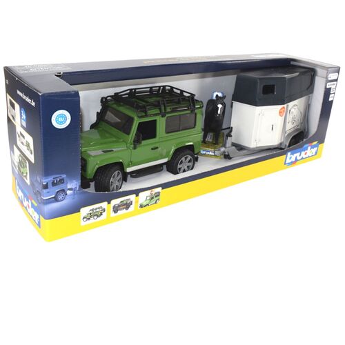 Bruder 02592 Land Rover Defender Station Wagon 1:16 inkl. Pferd & Anh�nger
