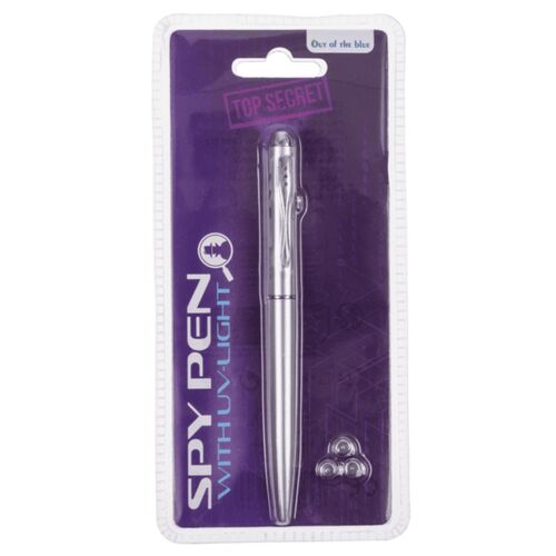 Kugelschreiber Geheimstift mit unsichtbarer Tinte & UV Licht Geheimschrift 1Stk.