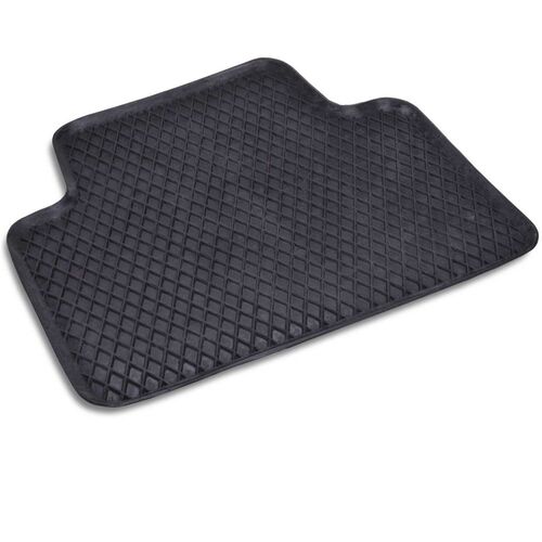 Fu�matte Auto hinten ca. 46,5 x 39 cm Automatte hinten schwarz R�cksitz Schale