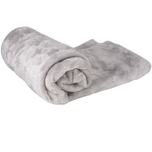 Wohndecke Flanell mit Herzen/Sternen 100 x 150 cm Kuscheldecke mit Design 