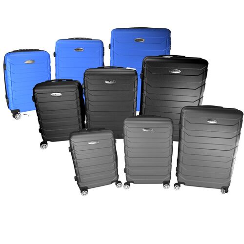 Hartschalenkoffer Set 3tlg Kunststoff Reisekoffer Trolley m. Rollen 360- drehbar