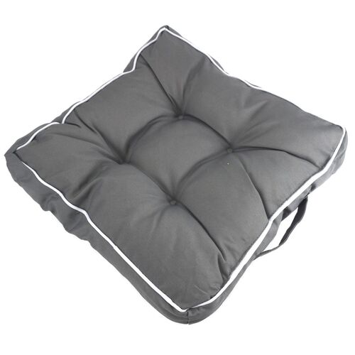 Outdoor Sitzkissen 39x39x8 cm 4-Punkt-Steppung in drei Farben Stuhlkissen Dekokissen 