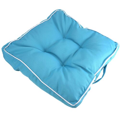 Outdoor Sitzkissen 39x39x8 cm 4-Punkt-Steppung in drei Farben Stuhlkissen Dekokissen 