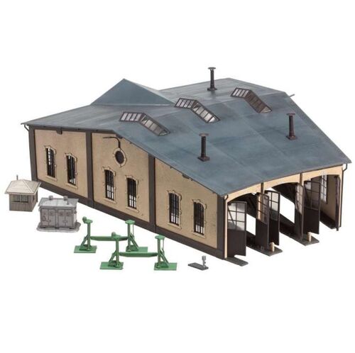 Faller Bausatz H0 120277 Ringlokschuppen mit Antriebsteilen 1:87