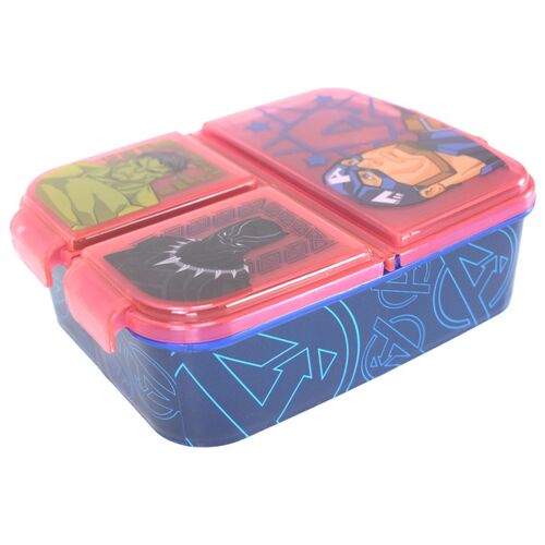 Lunchbox f�r Kinder mit 3 F�chern aus Kunststoff verschiedene Motive 