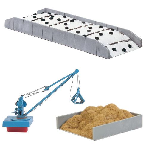 Faller Bausatz H0 130678 Fahrsilo mit Misthaufen und Kran 1:87