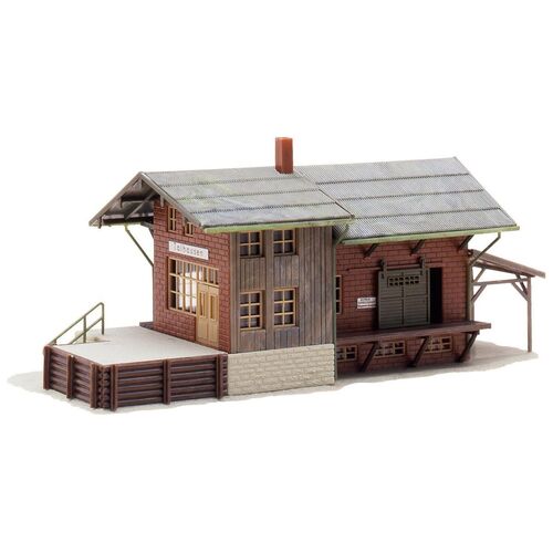 Faller H0 120154 G�terbahnhof Lagerhalle mit Rampen Bausatz 1:87