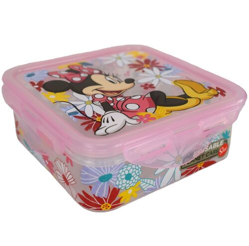 Quadratische Kinder Lunchbox Minnie Mouse 13 x 13 cm