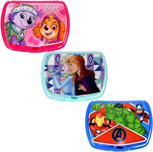 Kinder Brotdose ca. 19 x 14 cm in verschiedenen Motiven Lunchbox