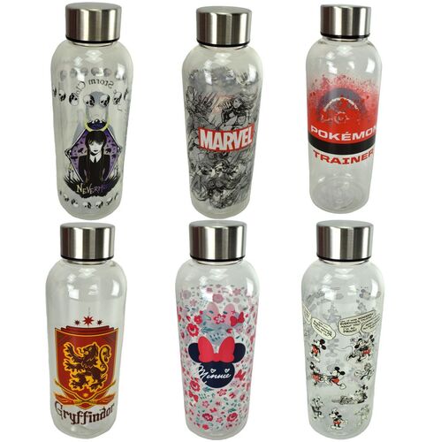 Kunststoff Motiv Trinkflasche f�r Kinder 850ml Flasche mit Deckel Kinderflasche