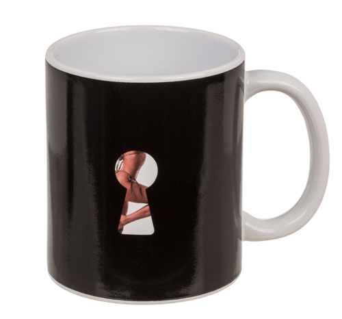 Tasse Stripper Girl Motiv 350ml aus Steingut Farbwechseltasse