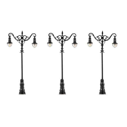 Faller 180106 LED-Laterne, Kugel-H�ngeleuchten, kaltwei�, 3 St�ck