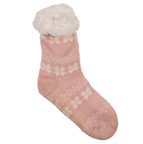 Kuschelsocken mit Noppen in Einheitsgr��e verschiedene Farben 