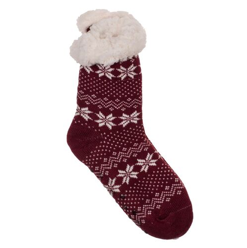 Kuschelsocken mit Noppen in Einheitsgr��e verschiedene Farben 