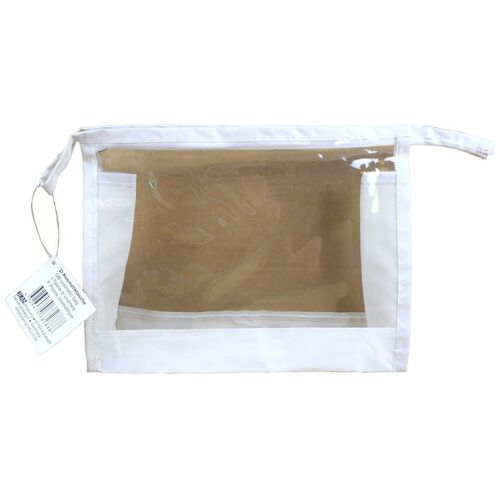 XL Kosmetiktasche tansparent ca. 23 x 18 x 5,5 cm Kulturbeutel 