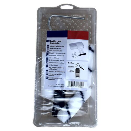 Lackier-Set 6tlg. Streichset Farbroller 4 Walzen, B�gel und Wanne 