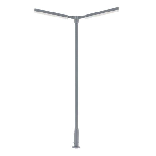 Faller 180222 LED Kreuzmastleuchte zweiarmig kaltwei� H0