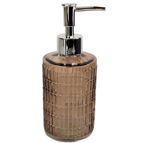 Seifenspender ca. 7 cm aus Glas moderner Pumpspender Seifen & Desinfektion 