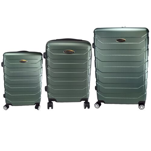 Hartschalenkoffer Kunststoff Reisekoffer Trolley mit Rollen 360- drehbar gr�n