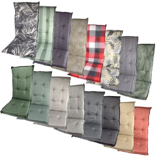 Auflage f�r Hochlehner 117 x 49 x 6 cm Sitzpolster Steg und 6 Punkt Steppung