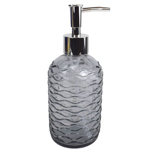 Seifenspender ca. 7 cm aus Glas moderne Pumpspender 400 ml 