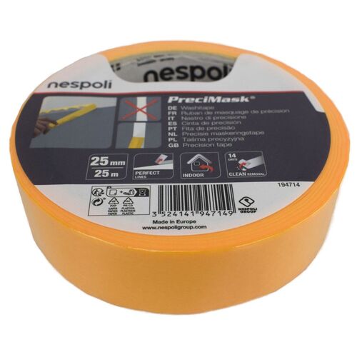 Washitape f�r Innen 25 mm Klebeband Rolle orange