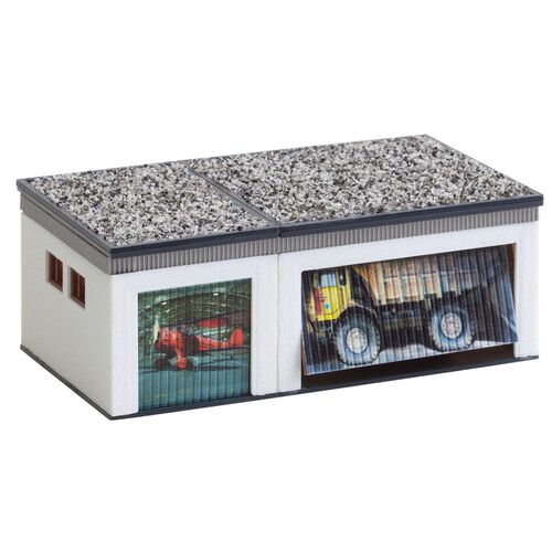 Faller H0 130319 Doppelgarage mit Antriebsteilen Bausatz 1:87