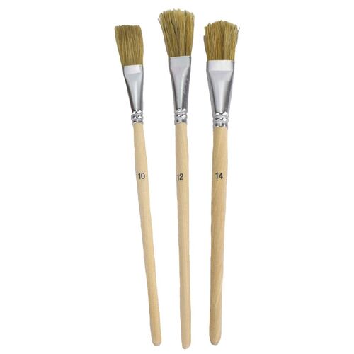 Pinselset Lackpinsel Set 3tlg. Gr��e 10, 12 und 14 helle Borsten