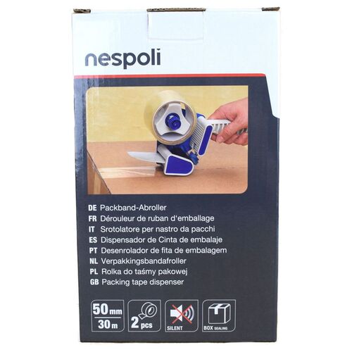 Packband Abroller inkl. 2 x 30 m x 50 mm Klebeband