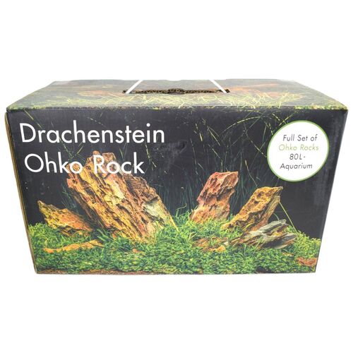 Aquarium Deko Set Drachenstein 11 Steine zwischen 6 und 16 cm f�r 80L Becken
