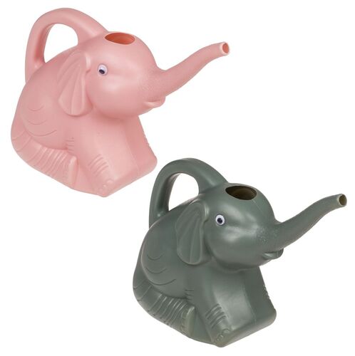 Gie�kanne Elefant 2 L aus Kunststoff rosa oder grau ca. 29x11x20 cm