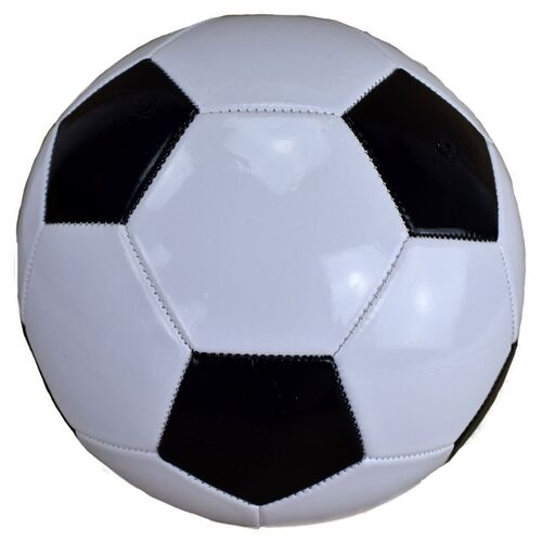 Fu�ball schwarz wei� 22cm klassisch Ball mit Turniergr��e 5 aufgepumpt