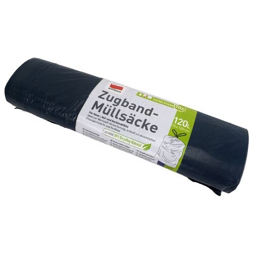 10 extra starke M�lls�cke in Grau 120L fl�ssigkeitsdicht M�ll- & Folienbeutel
