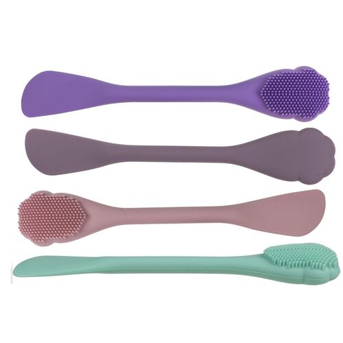 Gesichtsreinigungsb�rste 2in1 Maskenpinsel und Schrubber aus Silikon