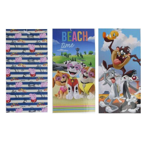 Handtuch ca. 70 x 140 cm Dusch- und Badetuch Zeichentrickmotive Serien