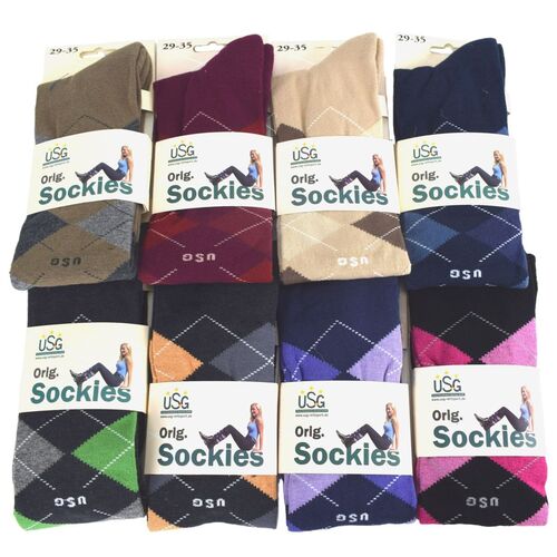 Karostr�mpfe Sockies Reitstr�mpfe kariert Reitsocken USG Orginal 29 - 35