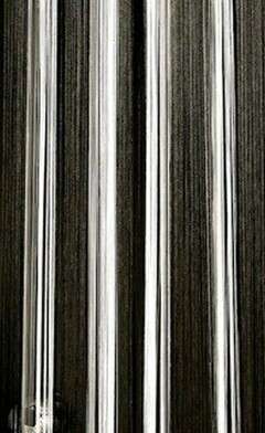 Fadenvorhang Schwarz-Wei 90 cm x 240 cm