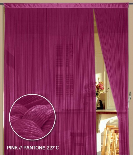 Fadenvorhang 150 cm x 300 cm (BxH) pink