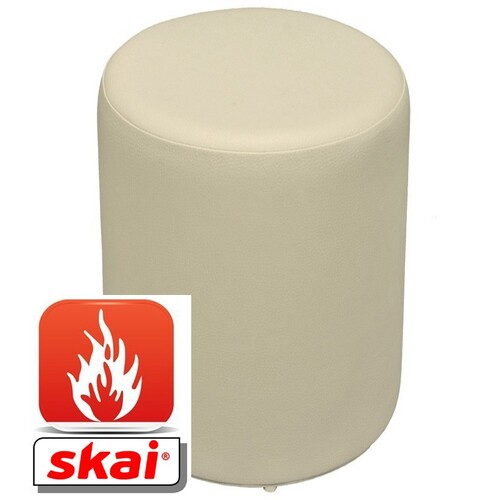 Sitzhocker perle creme B1 schwer entflammbar