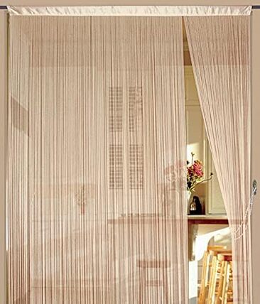 Fadenvorhang Kaikoon 150 cm x 700 cm (BxH) caramel