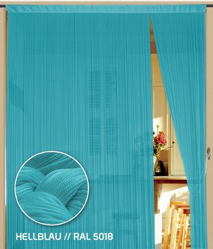 Fadenvorhang Kaikoon 90 cm x 240 cm (BxH) hellblau