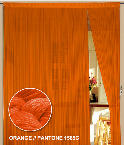Fadenvorhang Kaikoon 150 cm x 500 cm (BxH) orange